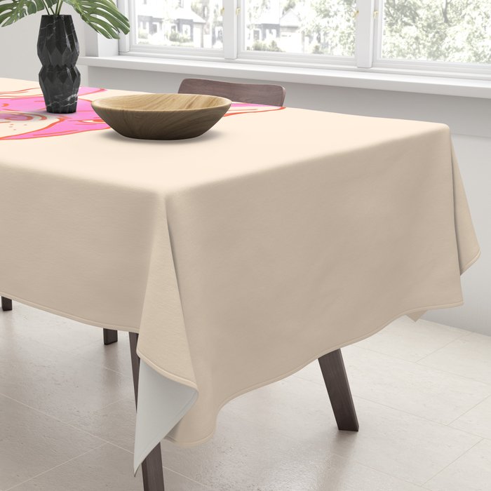 Hot Pink Bulldog Tablecloth Gallery Image 3
