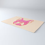 Hot Pink Bulldog Rug Gallery Image 3