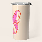 Hot Pink Bulldog Travel Mug Gallery Image 2