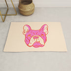 Hot Pink Bulldog Rug Gallery Image 1