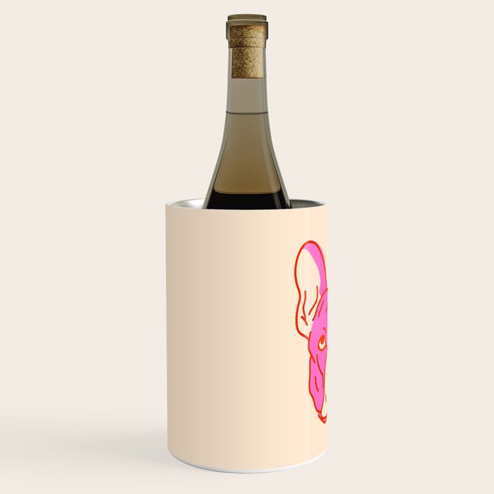Hot Pink Bulldog Wine Chiller Gallery Image 2