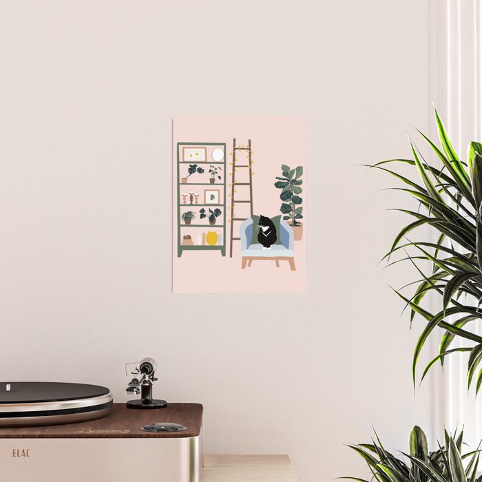 cat chilling out in the living room Poster Gallery Image 2