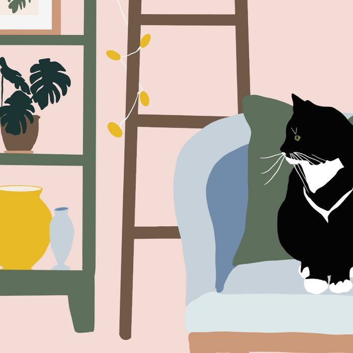 cat chilling out in the living room Coffee Mug Gallery Image 2