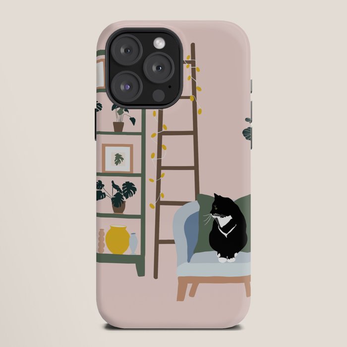 cat chilling out in the living room iPhone Case Gallery Image 12