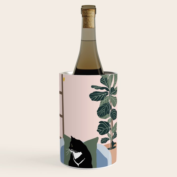 cat chilling out in the living room Wine Chiller Gallery Image 3