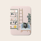 cat chilling out in the living room Bath Mat Gallery Image 1