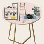 cat chilling out in the living room Side Table Gallery Image 2