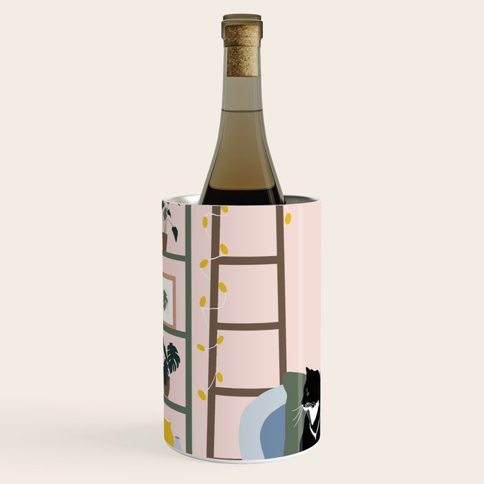 cat chilling out in the living room Wine Chiller Gallery Image 1