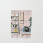 cat chilling out in the living room Wall Hanging Gallery Image 1