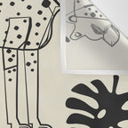Cheetahs Monstera 4 Wall Tapestry Gallery Image 3