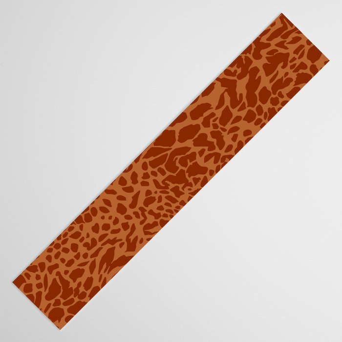 Leopard Print Pattern in Terracotta Table Runner Gallery Image 3