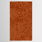 Leopard Print Pattern in Terracotta Tablecloth Gallery Image 2