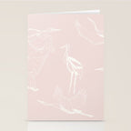 Cranes (Pink) Stationery Card Gallery Image 2