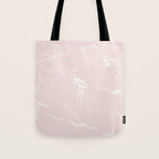 Cranes (Pink) Tote Bag Gallery Image 1