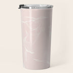 Cranes (Pink) Travel Mug Gallery Image 3
