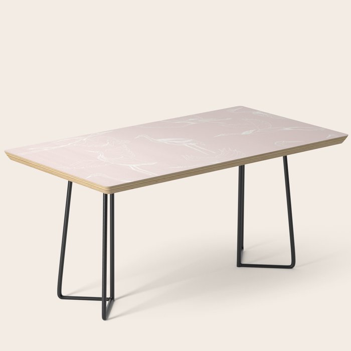 Cranes (Pink) Coffee Table Gallery Image 1