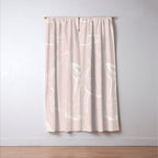 Cranes (Pink) Window Curtain Gallery Image 3