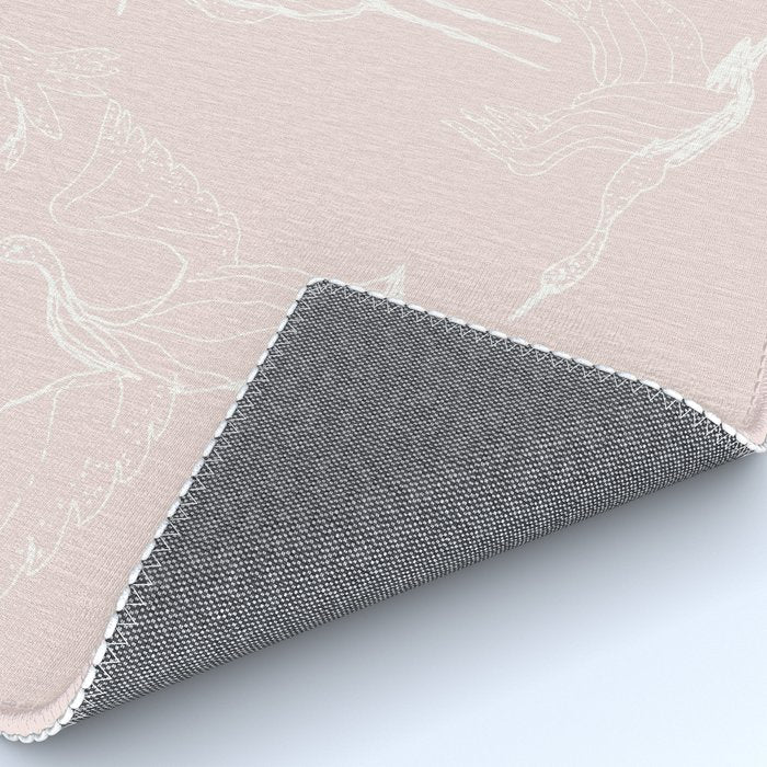 Cranes (Pink) Rug Gallery Image 4