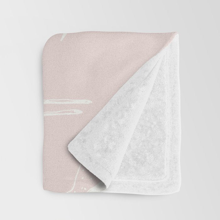 Cranes (Pink) Throw Blanket Gallery Image 3