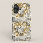 Rococo Raccoons - gold iPhone Case Gallery Image 1