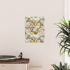 Rococo Raccoons - gold Poster Gallery Image 2