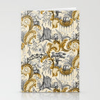 Rococo Raccoons - gold Stationery Card Gallery Image 2