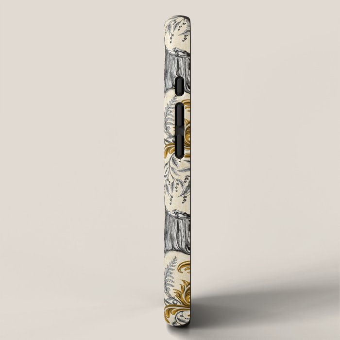 Rococo Raccoons - gold iPhone Case Gallery Image 2