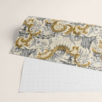 Rococo Raccoons - gold Wrapping Paper Gallery Image 2