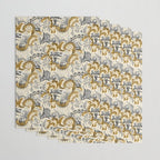 Rococo Raccoons - gold Wrapping Paper Gallery Image 3