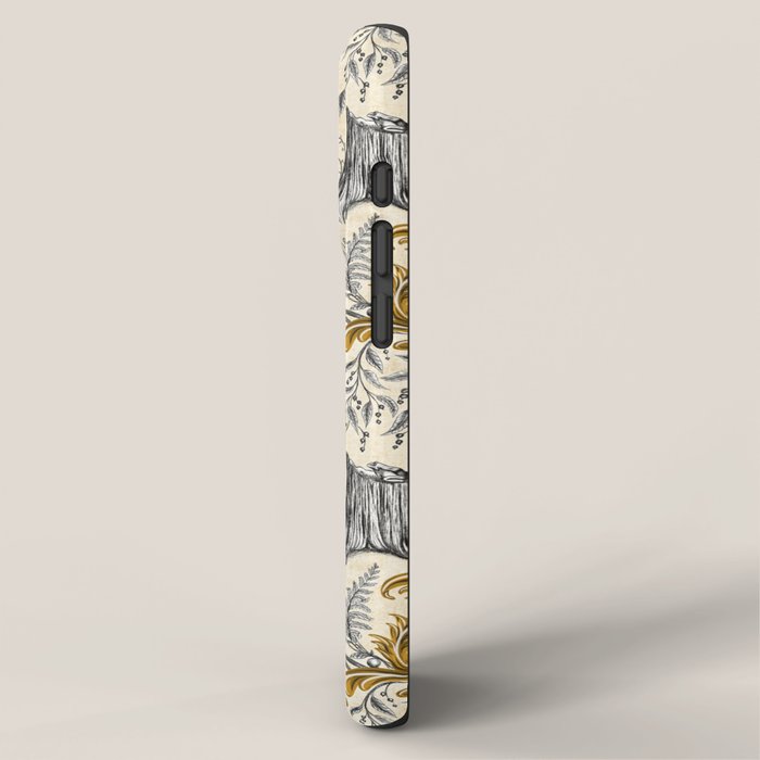 Rococo Raccoons - gold iPhone Case Gallery Image 2