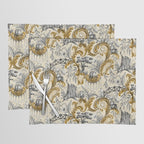 Rococo Raccoons - gold Placemat Gallery Image 1