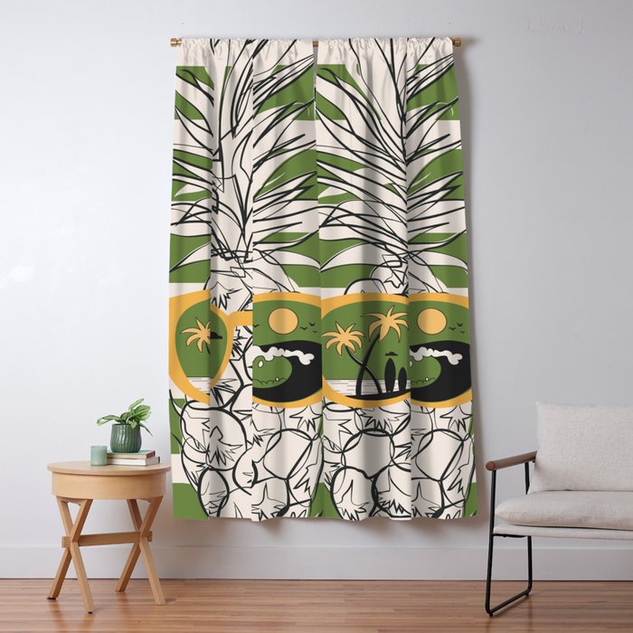Pineapple Dreams 6 Window Curtain Gallery Image 1