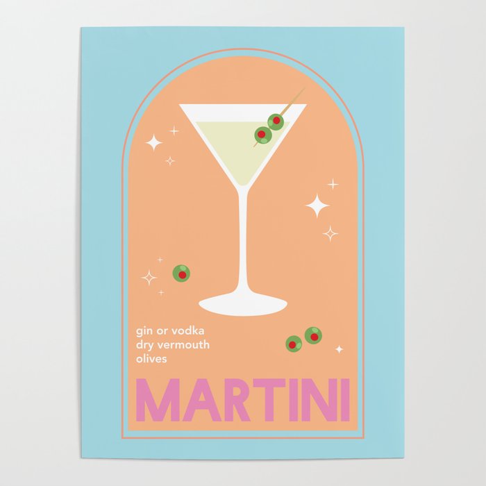 Martini Cocktail Poster Gallery Image 1