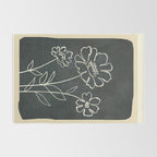 Sketch Line Flowers 4 Rug Gallery Image 2