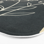 Sketch Line Flowers 4 Bath Mat Gallery Image 3