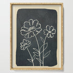 Sketch Line Flowers 4 Serving Tray Gallery Image 1