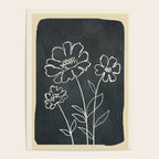 Sketch Line Flowers 4 Poster Gallery Image 4