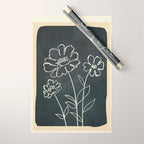 Sketch Line Flowers 4 Wrapping Paper Gallery Image 1