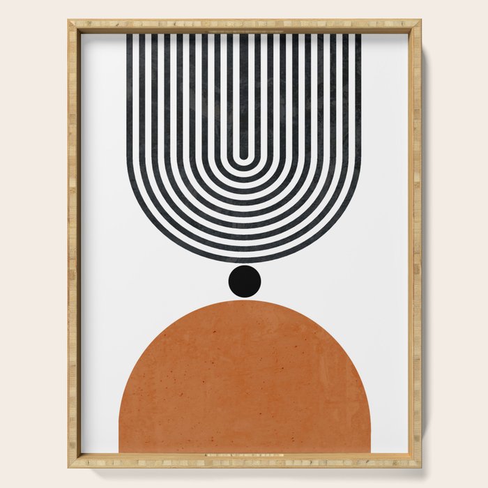 Abtract Modern Serving Tray Gallery Image 1