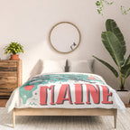Maine Map Comforter Gallery Image 3