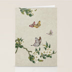 Pear flowers and butterflies type A - Minhwa : Koreafolkpainting Stationery Card Gallery Image 2