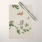 Pear flowers and butterflies type A - Minhwa : Koreafolkpainting Wrapping Paper Gallery Image 1