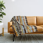 Natural Rhythm Waves Throw Blanket Gallery Image 1