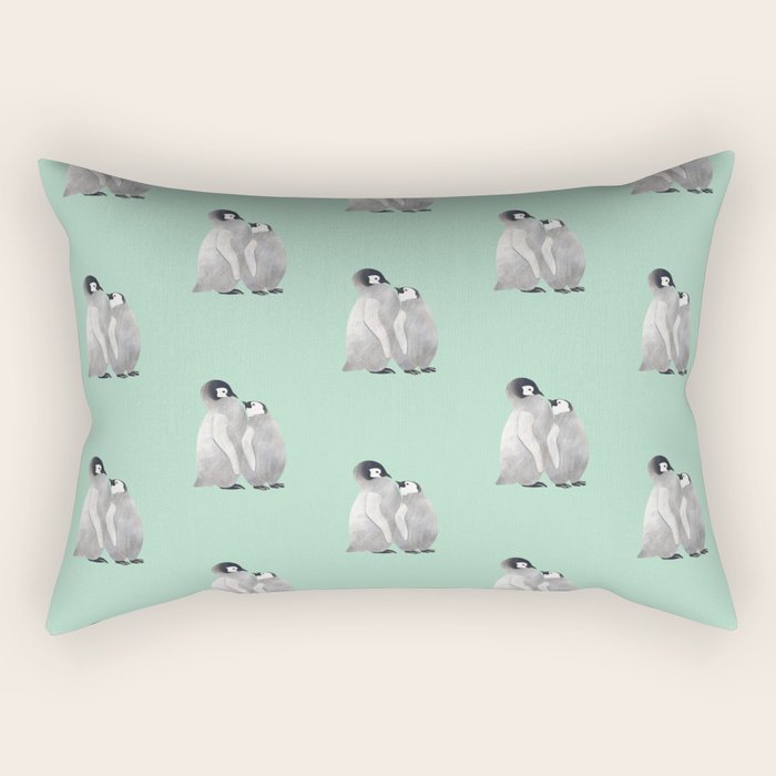 Baby Penguins Rectangular Pillow Gallery Image 1