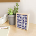 Mexican Talavera With Blue Birds Pattern by Akbaly Mini Art Print Gallery Image 2