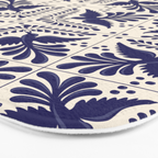 Mexican Talavera With Blue Birds Pattern by Akbaly Bath Mat Gallery Image 3