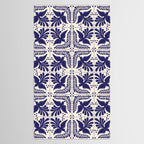 Mexican Talavera With Blue Birds Pattern by Akbaly Tablecloth Gallery Image 2