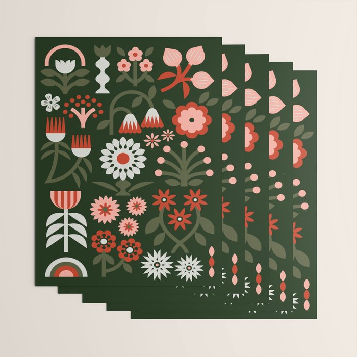 Winter Wrap: Green Wrapping Paper Gallery Image 3