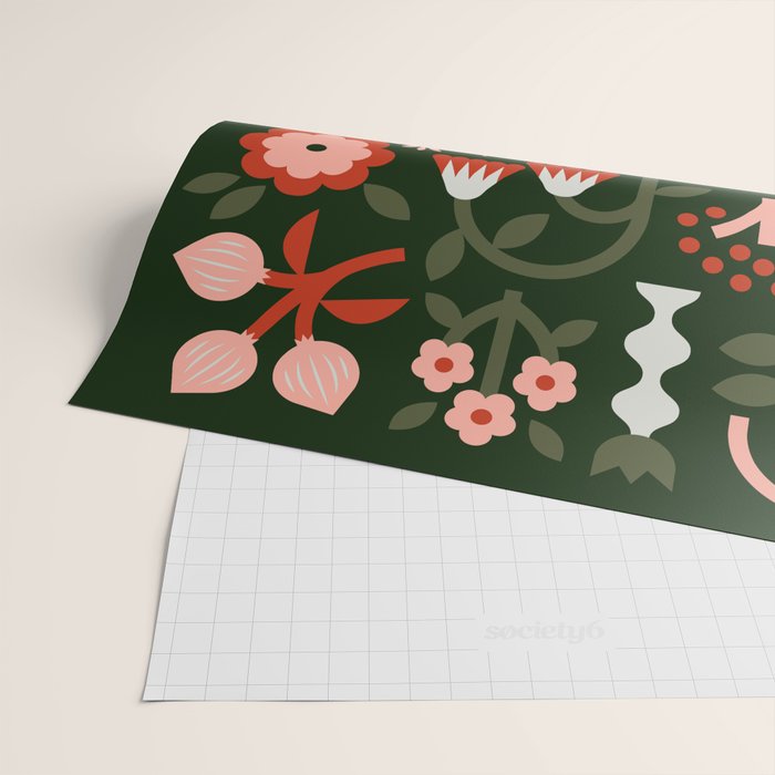 Winter Wrap: Green Wrapping Paper Gallery Image 2
