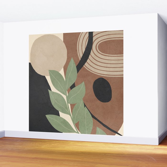 Branches in an abstract setting 01 Wall Mural Gallery Image 2
